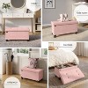 StorageBud Storage Ottoman for Bedroom End of Bed, Fabric Storage Bench, Large Storage Ottoman Bench, Entryway Bench with Storage - 4 of 4