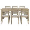 CAVINAS Dining Table Set for 6 Wood Extendable Table with 12" Leaf 2 Drawers 6 Chairs for Kitchen - 4 of 4