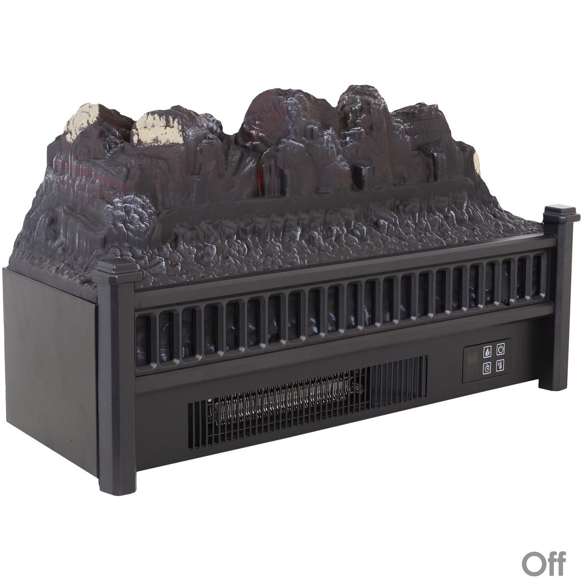 Sunnydaze Heated Log Electric Fireplace Insert - 23" W x 9" D x 12" H - thumbnail 10