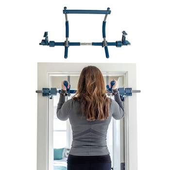 Mind Reader Metal Pull-up Bar Upper Body Doorway Trainer With Easy ...