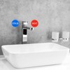 Unique Bargains Acrylic Self-Adhesive Decor Home Business Hot/Cold Water Labels - 4 of 4
