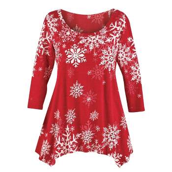 Collections Etc Snowfall Tunic
