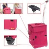 dbest products Bigger Smart Cart, Collapsible Rolling Utility Cart Basket Grocery Shopping Teacher Hobby Craft Art - 2 of 4