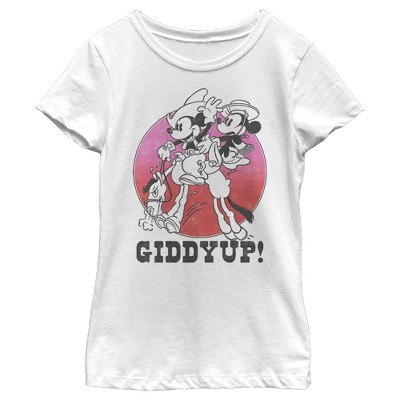Girl's Disney Mickey and Minnie Giddyup! T-Shirt