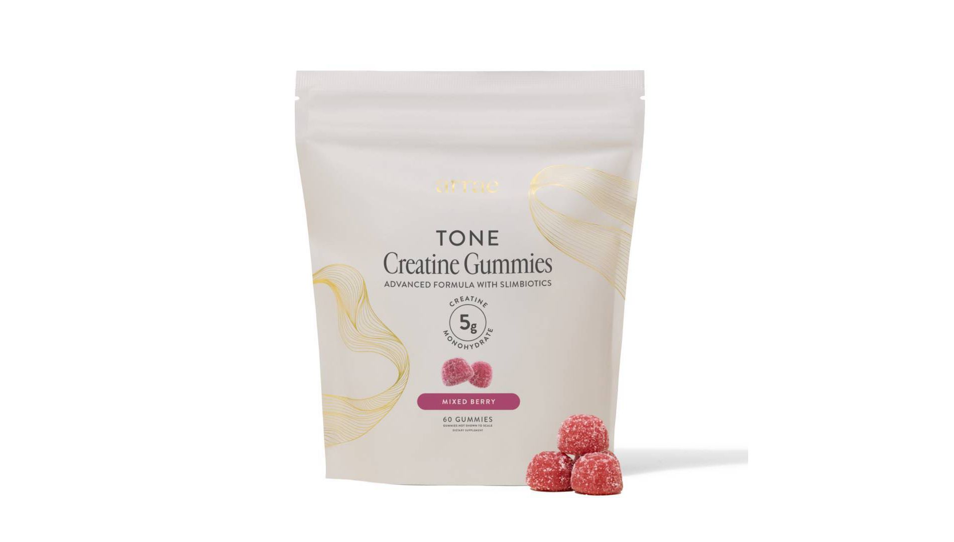 Arrae Tone, Creatine & Body Composition Dietary Supplement Gummies - Mixed Berry - 60ct