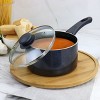 Oster Anetta 1.5 Quart  Aluminum Nonstick Saucepan in Navy Blue - 4 of 4
