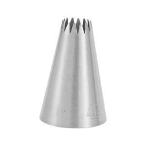 Unique Bargains Piping Tip 304 Stainless Steel Silver Tone 0.51"x0.98"x1.46" 1 Pcs - 1 of 3