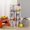 Everything Kids Construction Gray, Yellow, and Red Fire Engines, Dump Trucks, Police Cars and Busses Super Soft Toddler Blanket - 3 of 4