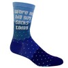 Crazy Dog T-Shirts Women's Wore My Big Girl Socks Today Socks Funny Motivational Girl Power Graphic Footwear - 3 of 4