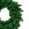 Northlight Pre-Lit Twin Lakes Fir Artificial Christmas Wreath - 36-Inch, Warm White LED Lights - 2 of 3
