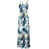 Women's Strap Maxi Hawaiian V Neck Floral Casual Beach Dresses - 3 of 4