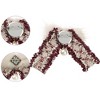 INSPIRE CHIC Women's Bowknot Multicolored Braided Tweed Ribbon Furry Brooch Ties - 3 of 4