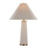 LumiSource Set of 2 Kona 28" Contemporary Table Lamp in Brass Metal and Natural Linen from Grandview - 3 of 4