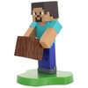 Exquisite Gaming Holdems Minecraft Steve Earbud & Phone Holder, 4" Cable Guys - 2 of 4