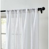 HLC.ME Linda Faux Linen Textured Semi Sheer Privacy Sun Light Filtering Window Rod Pocket Thick Curtains Panels, Set of 2 - 2 of 4