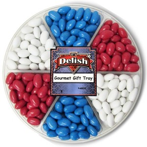 Patriotic Jordan Almonds Large Gift Tray by Its Delish, 36 OZ Gift Box - 1 of 4