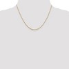 Black Bow Jewelry 1.3mm 14k Yellow Gold Solid Loose Rope Chain Necklace - 2 of 4