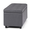 Cosmopolitan - Storage Ottoman - Stone Grey - 4 of 4