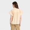 Women's Short Sleeve Flowy Popover Blouse - Universal Thread™ - 2 of 3