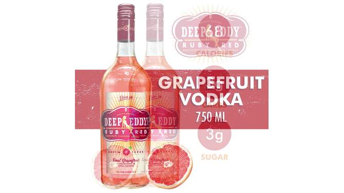 Deep Eddy Ruby Red Grapefruit Vodka - 750ml Bottle, 2 of 11, play video