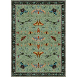 Area Rugs for Living Room, Washable Soft Low Pile Non Slip Rug Ultra-Thin Carpet for Bedroom Dining Room Office - 1 of 1