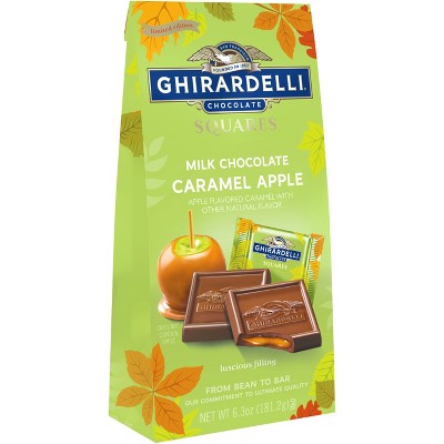 Ghirardelli Halloween Milk Chocolate Caramel Apple Squares Bag - 6.3oz