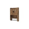 Bathroom Wall Cabinet With Adjustable Shelf, 2 Doors Towel Bar, And Paper Holder, Space-Saving Over Toilet Storage Cabinet - 4 of 4