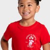 Toddler Girls' Holiday Short Sleeve Graphic T-Shirt - Cat & Jack™ Red - 2 of 4