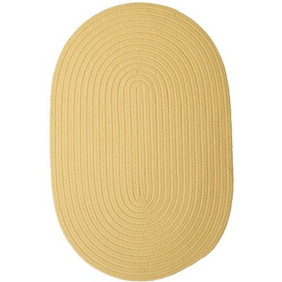 Colonial Mills Boca Raton - Pale Banana 6 Ft x9 Ft Oval Rug Indoor/Outdoor 100% Polypropylene