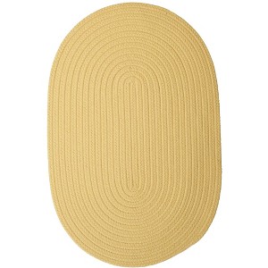 Colonial Mills Boca Raton - Pale Banana 6 Ft x9 Ft Oval Rug Indoor/Outdoor 100% Polypropylene - 1 of 3