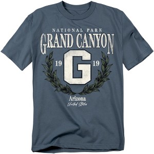 Grand Canyon National Park Laurel Wreath Adult T-Shirt Slate - 1 of 4