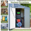 Mlmh & Kngwa 77.9"H Heavy-Duty Metal Lean-To Shed - 3 of 4