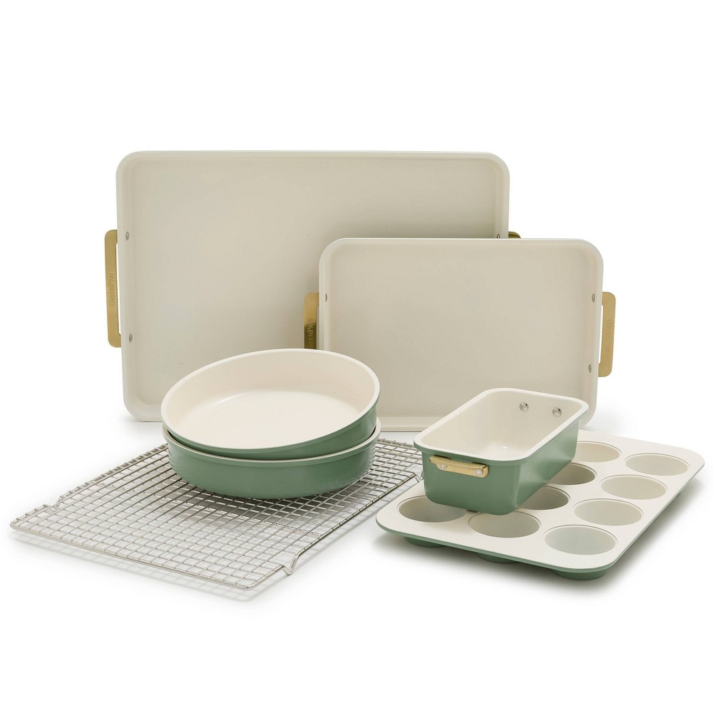 Photos - Bakeware Green Pan GreenPan 7pc Reserve  Set Sage 