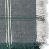 tagltd Warm Wishes Grey Border Stripe Cotton Napkin with Fringe Set Of 4 - 2 of 2