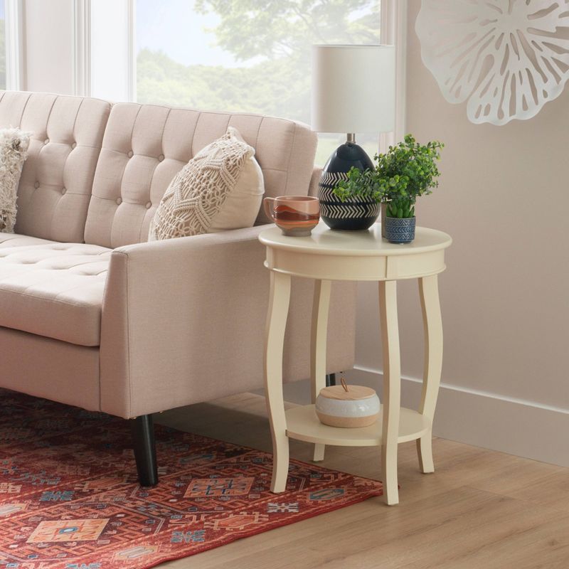 Lindsay Round Table with Shelf - Powell, 3 of 12