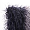 18"x18" Ombre Flokati Faux Fur Square Throw Pillow Gray - VCNY Home: Modern Textured Accent, Indoor Use - 3 of 4