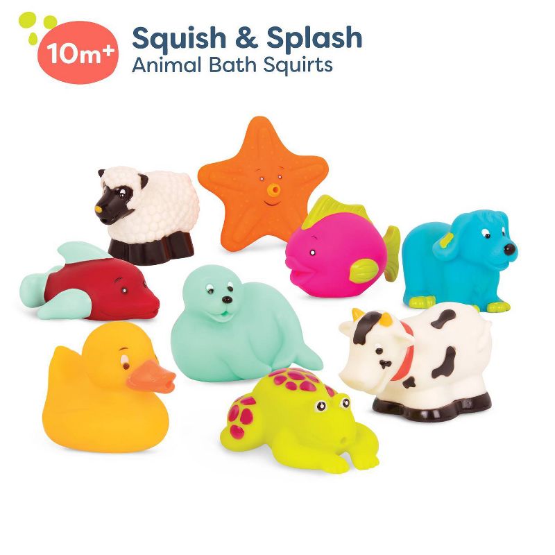 B. Toys Animal Bath Squirts - Squish and Splash Duck, 4 of 10