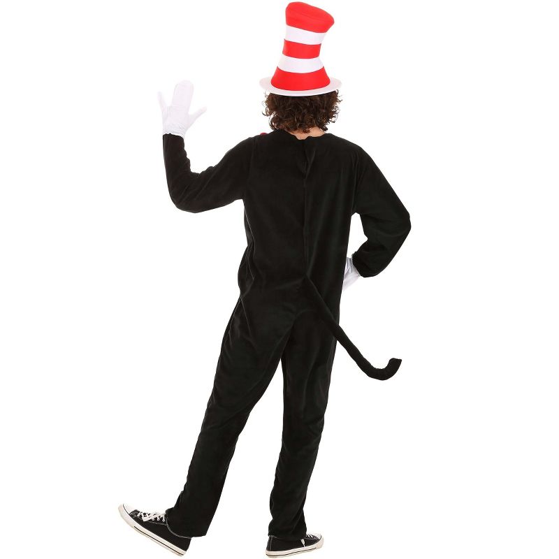 HalloweenCostumes.com X Large   Dr. Seuss The Cat in the Hat Deluxe Costume for Adults., Black/Red/White, 4 of 13