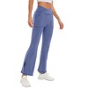 WhizMax Women's High-Waisted Flared Yoga Pants with Side Slits and Pockets - 2 of 4