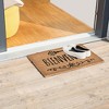 Evideco French Home Goods Sheltered Printed Front Door Mat Coir Coco Fibers Rug 24x16 - 4 of 4