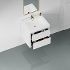 SEVOBAL Bathroom Storage Cabinets, Floating Bathroom Storage Cabinet, Soft Close Drawers, Wall Mounting, White, 23.62"*19.69"*22.44" - 2 of 4