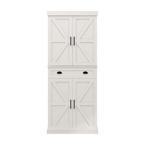 NicBex 71.85 Inch Tall Kitchen Pantry Storage Cabinet with 1 Drawer and 4 Doors for Dining Room,Bathroom,Kitchen,White - 1 of 4