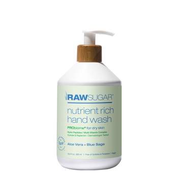 Raw Sugar Nutrient Rich Hand Wash - Aloe Vera + Blue Sage - 16.9 fl oz