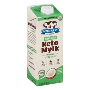 Mooala Unsweetened Original Keto Mylk - Pack of 6  - 33.8 fl oz - 1 of 2