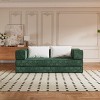 Whisen 80" Convertible 3-Seat Couch Bed with 2 Pillows, King Size Folding Floor Mattress and Chenille Fabric - 2 of 4