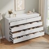 Molysoul 8 Drawer Dressers for Bedroom, Simple Chest of Drawers, Wood Closet Clothes Storage Dresser with Deep Drawers for Living Room,White - 2 of 4