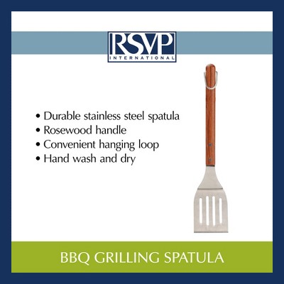 18" Stainless Steel BBQ Grill Spatula with Rosewood Handle
