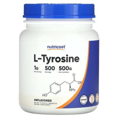Nutricost L-Tyrosine, Unflavored, 17.9 oz (500 g)