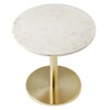 Modway Viva Round White Marble Side Table - 2 of 4