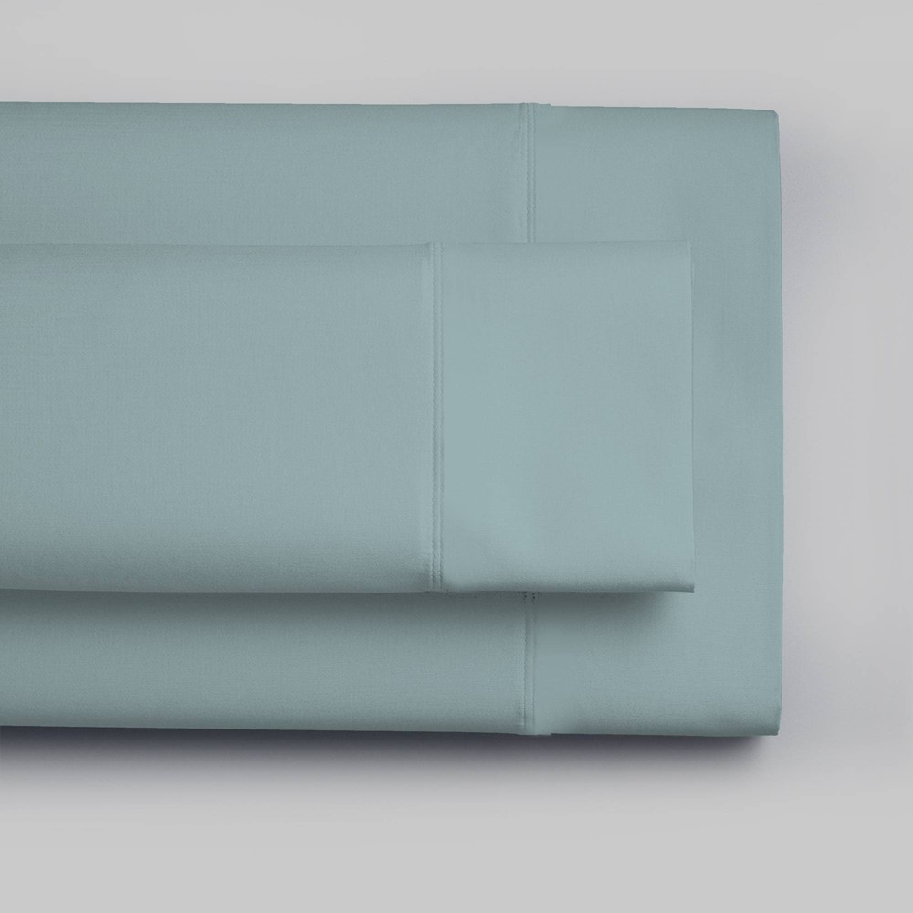 Photos - Pillowcase Standard 300 Thread Count Wrinkle Resistant Solid  Set Teal - Co